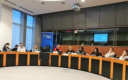 Members of the LLLIG discussing the European Education Area